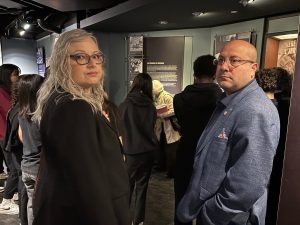 Maria Corsi and Joe Ortona at the holocaust museum